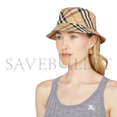 BURBERRY BUCKET HAT BUR49W59BEI1T1AA00 BURBERRY BUCKET HAT BUR49W59BEI1T1AA00